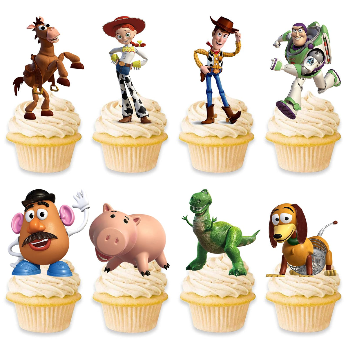 Toy Inspired Story Cupcake Toppers packaging view for party prep