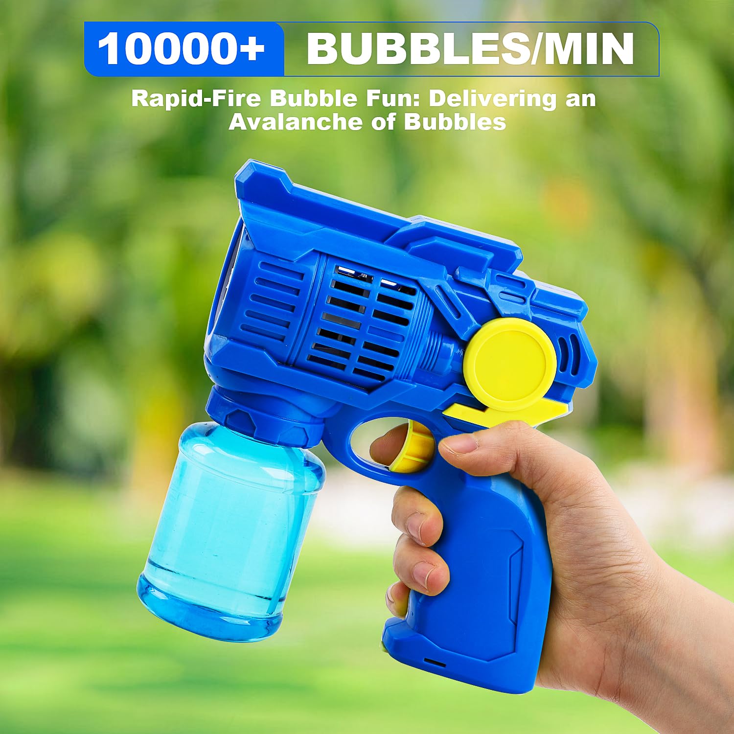 TOY Life Bubble Guns with leakproof design to reduce spills.