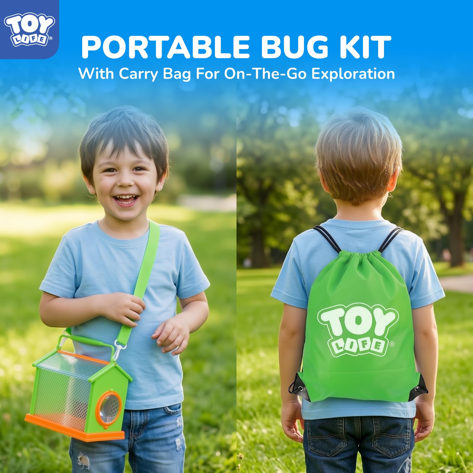 TOY Life bug collection box keeps specimens organized during adventures.