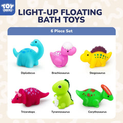 TOY Life Brontosaurus light-up bath toy enchants with a gentle underwater glow