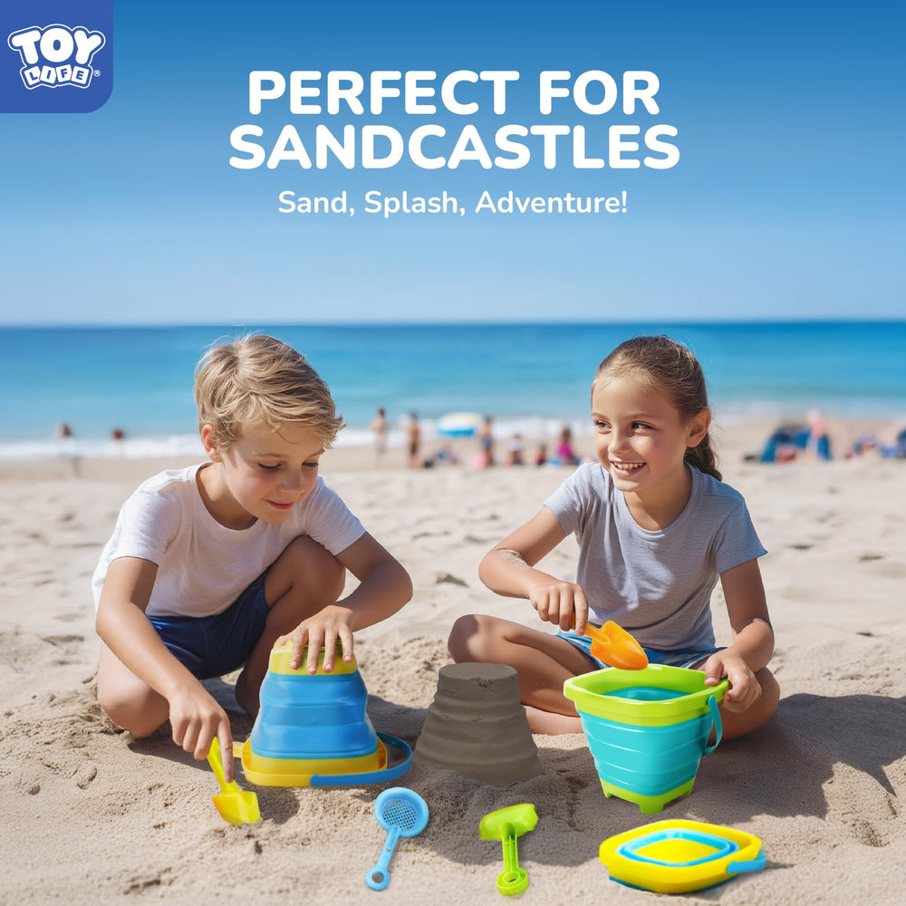 TOY Life mesh bag keeps sand toys organized after play