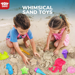TOY Life sand castle molds kit for creative castle building at the beach