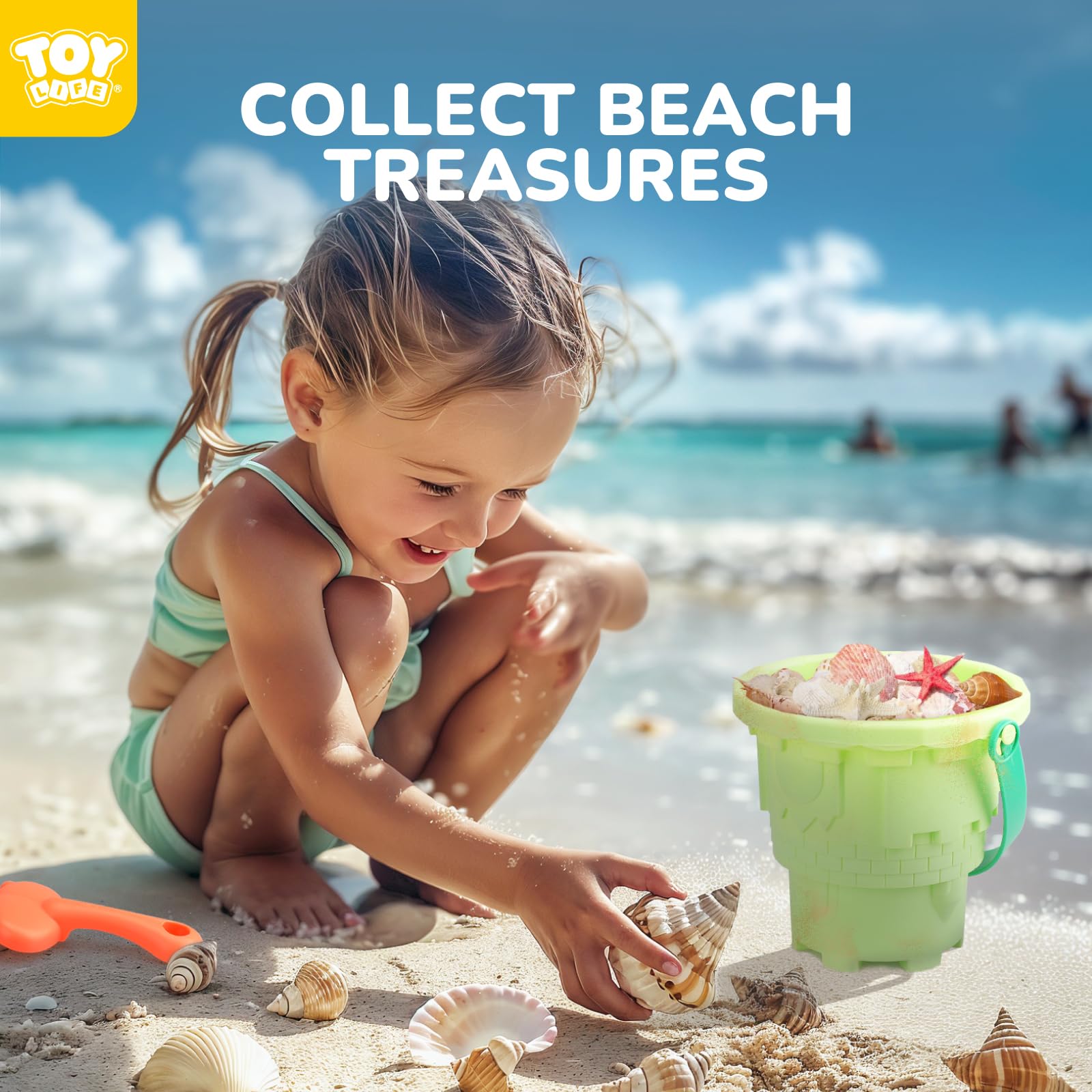 TOY Life sand castle molds six-pack sparks imaginative builds