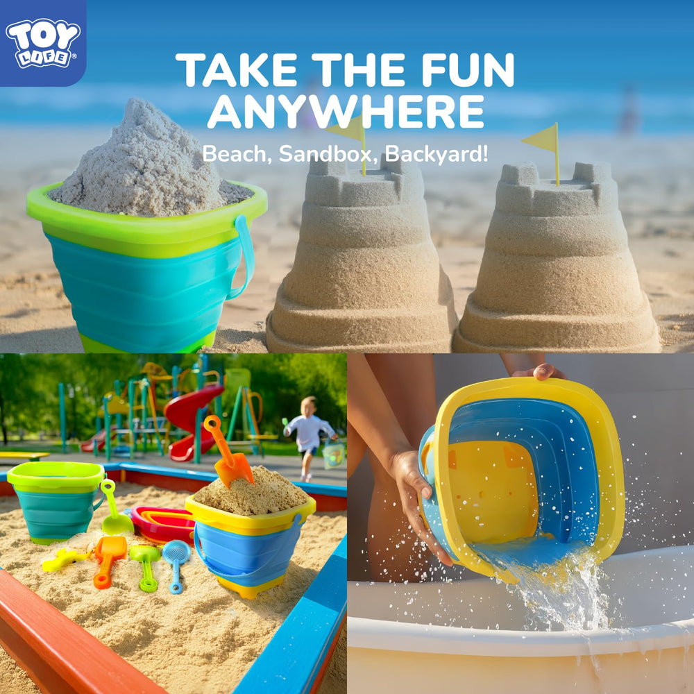 TOY Life silicone sand shovels eight-pack for safe digging fun