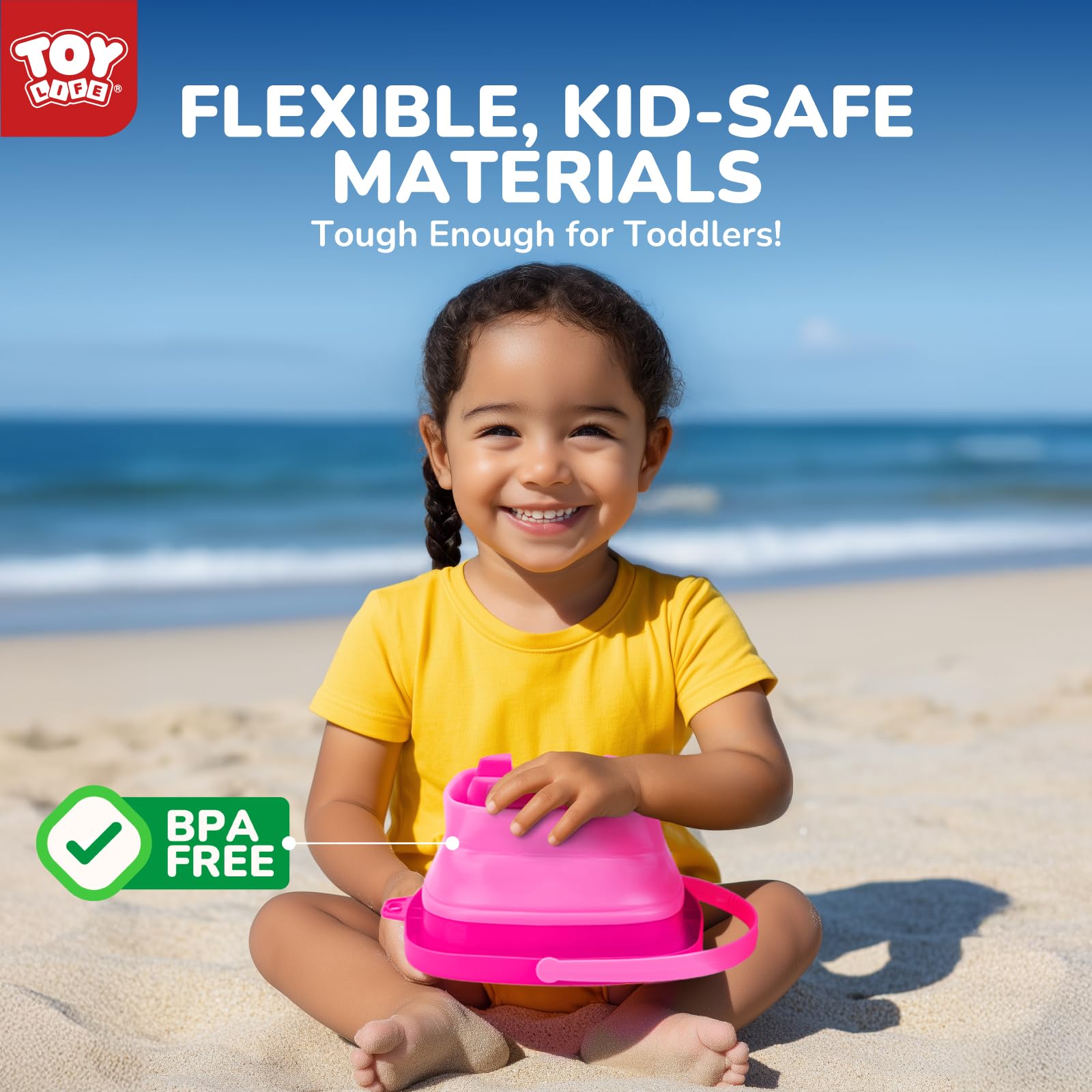TOY Life travel-friendly beach toy bag simplifies packing