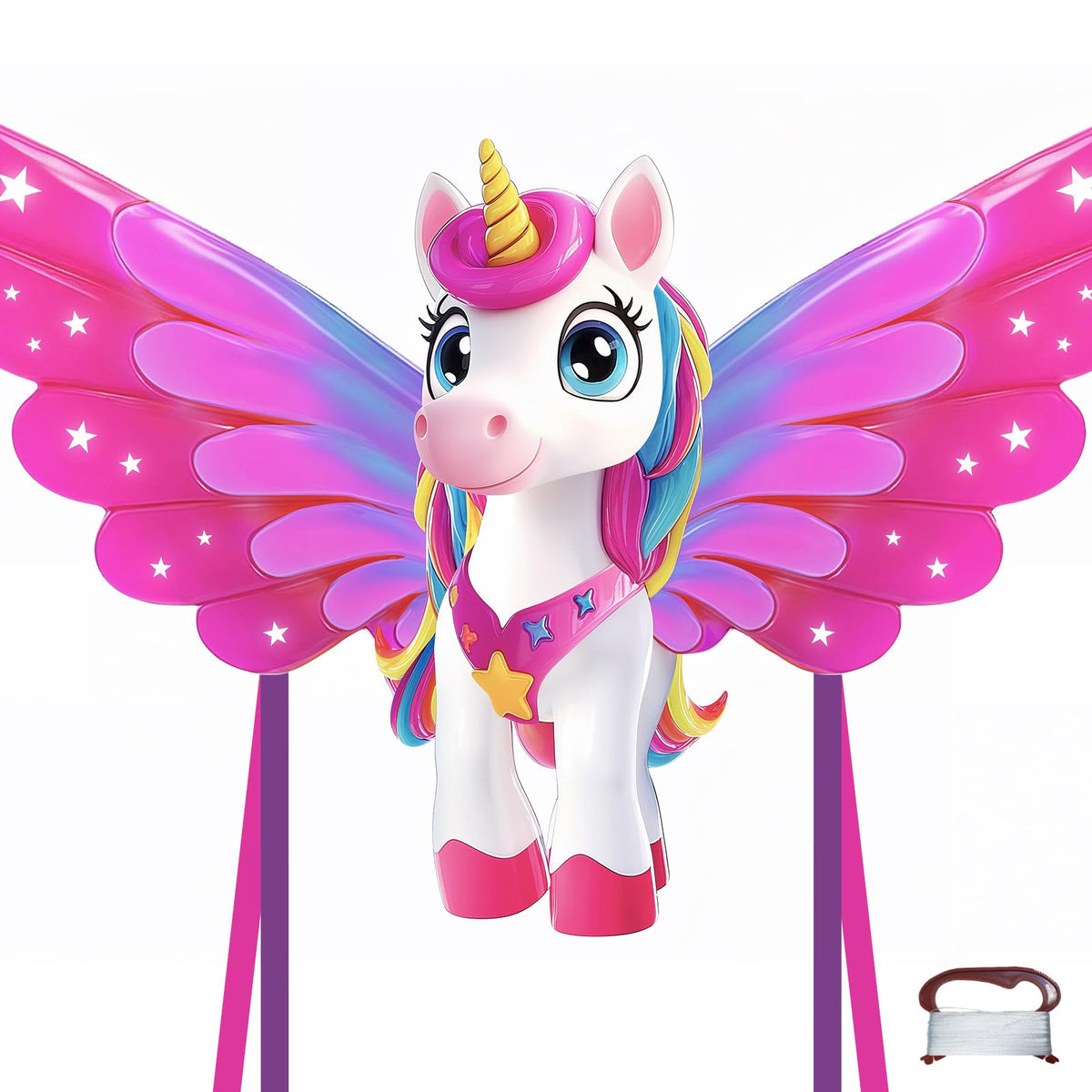 TOY Life Unicorn Kite giant overview with vibrant colors for outdoor fun