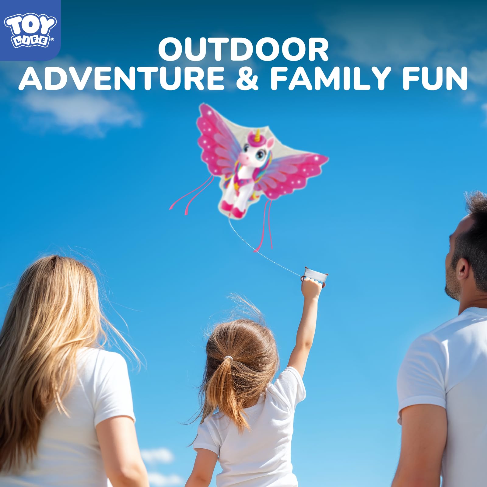 TOY Life Unicorn Kite enjoyed by families in parks and outdoor spaces