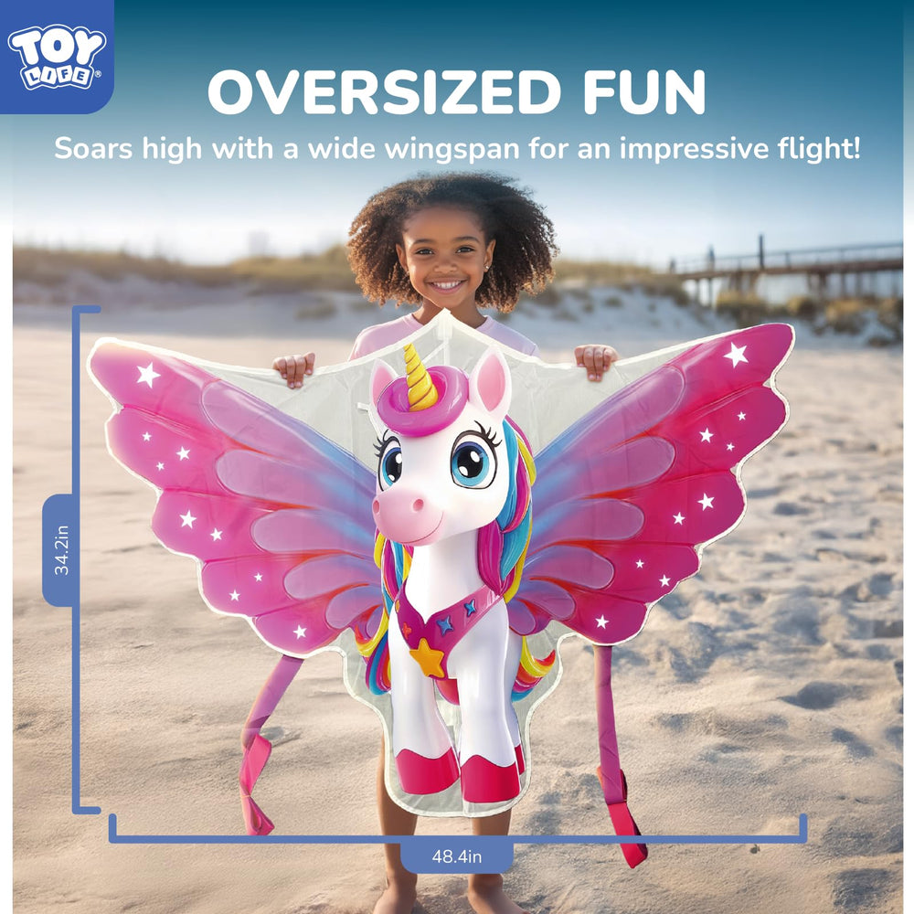 TOY Life Unicorn Kite stored in its bag for easy transport