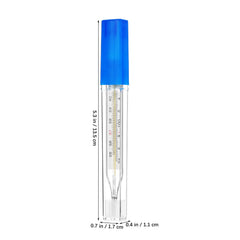 TOYANDONA glass thermometer with dual-scale display for Celsius and Fahrenheit readings.