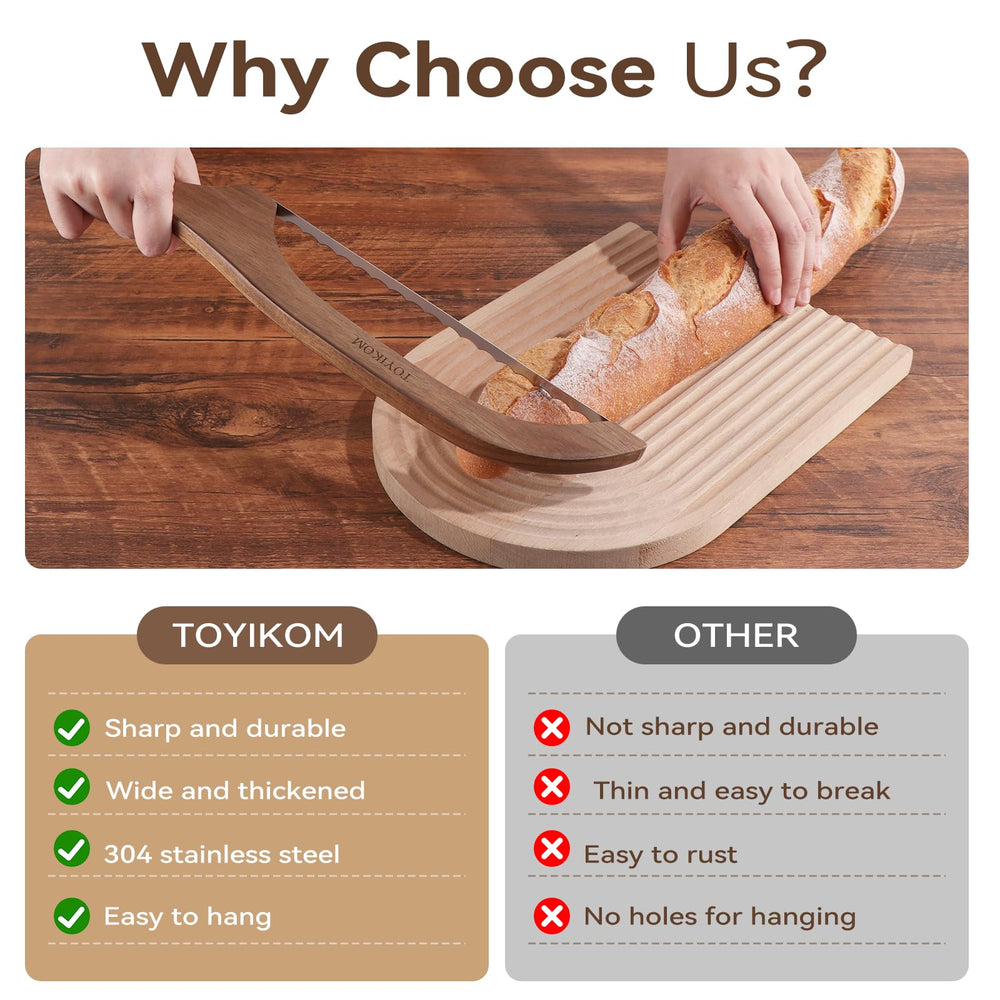 TOYIKOM durable 304 stainless steel blade resists corrosion.