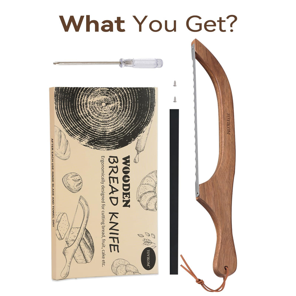 TOYIKOM gift-ready sourdough knife for bakers and home bread lovers.