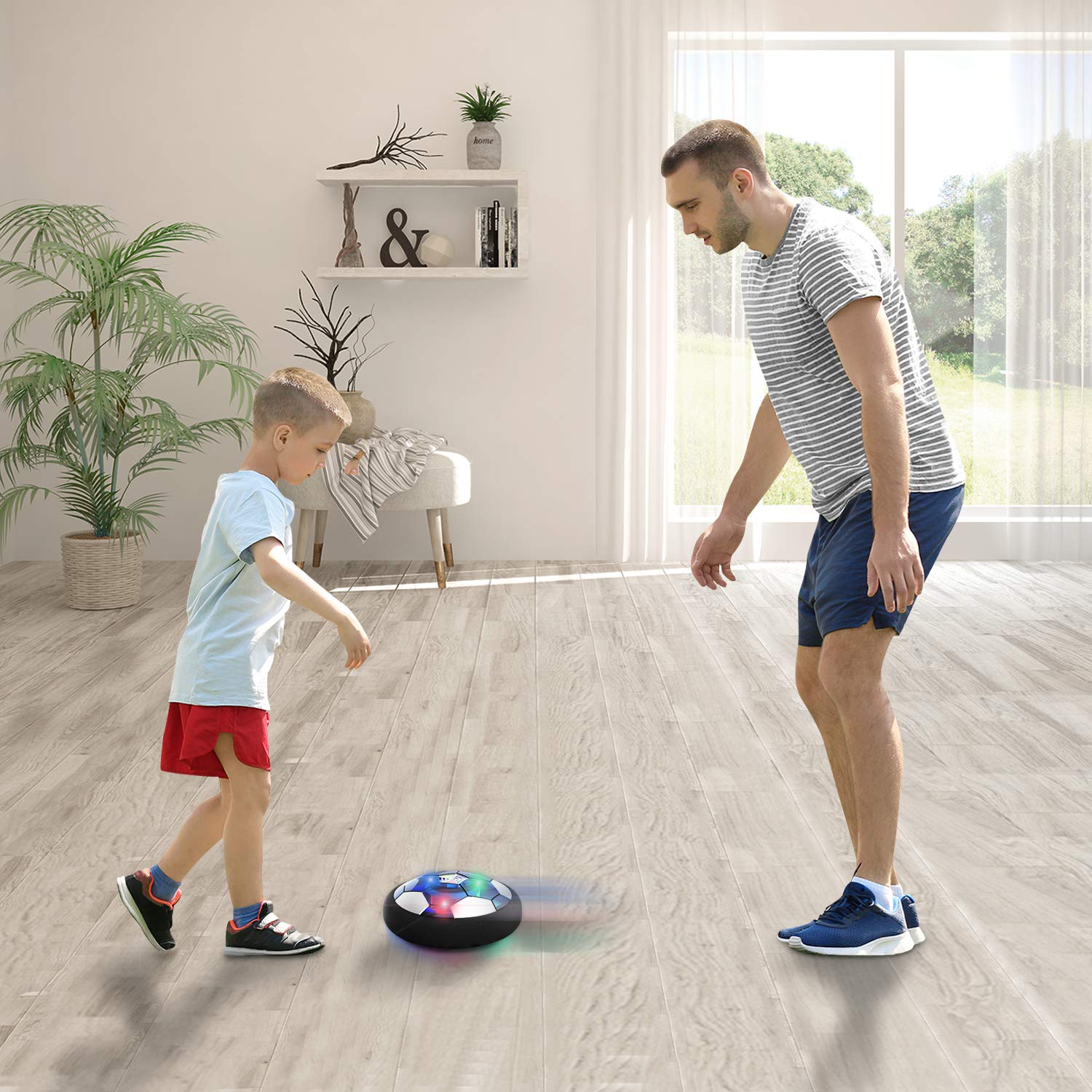Toyk Hover Soccer Ball colorful LED glow for night-time play