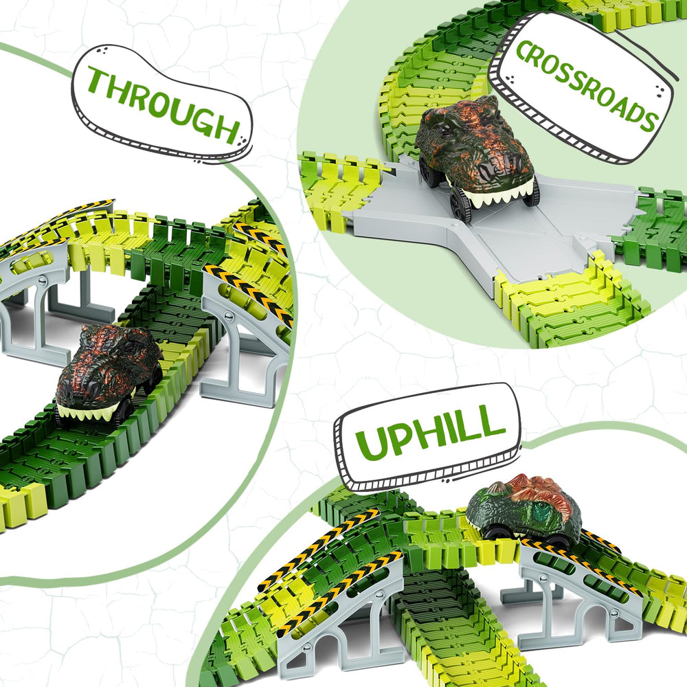 Toyk X-shape Crossroad piece for intersecting routes and dynamic tracks