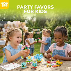 TOY Life party favors image with gift cards ready for classroom celebrations