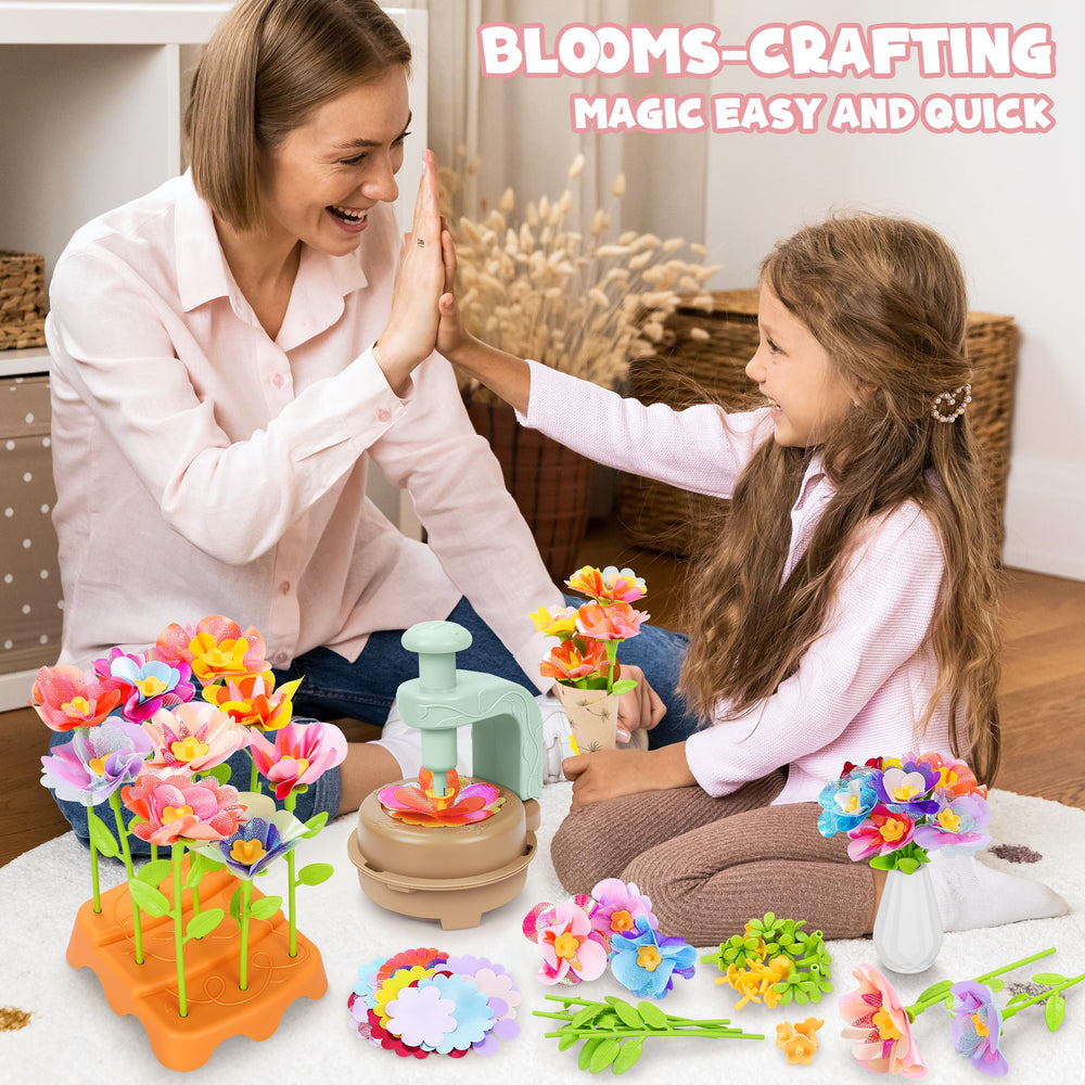 Toyly base-and-bouquet-wrap-holder supports sturdy bouquet assembly.