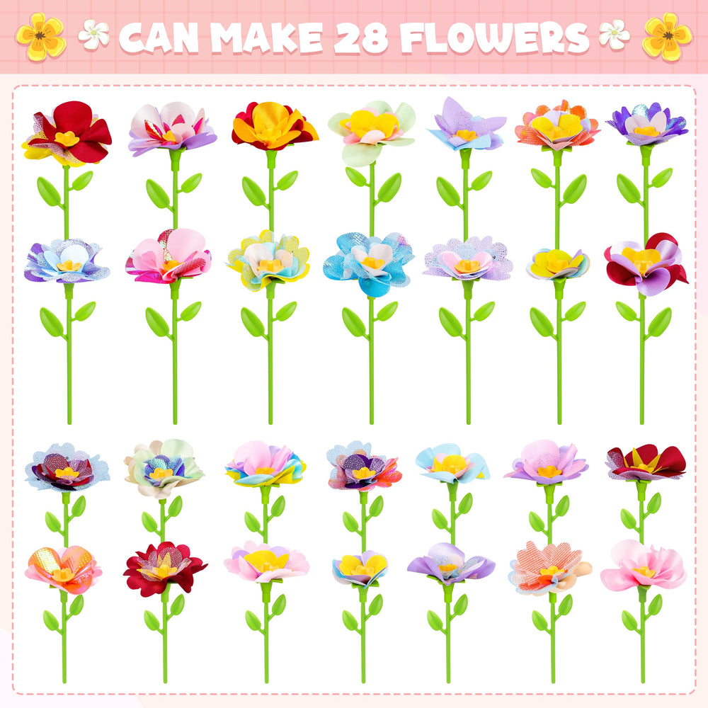 Toyly long and short flower branches ideal for building custom fabric bouquets