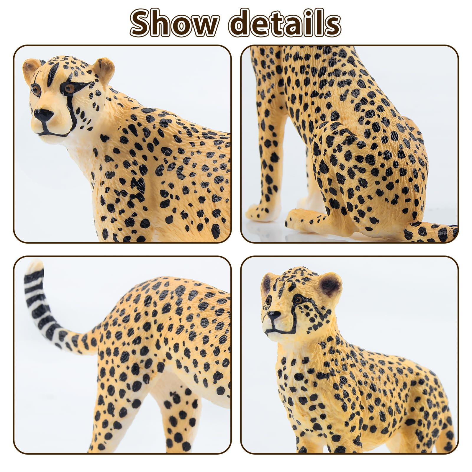 Toymany cheetah figurines male-cheetah-1, a dynamic accent for playful adventures.