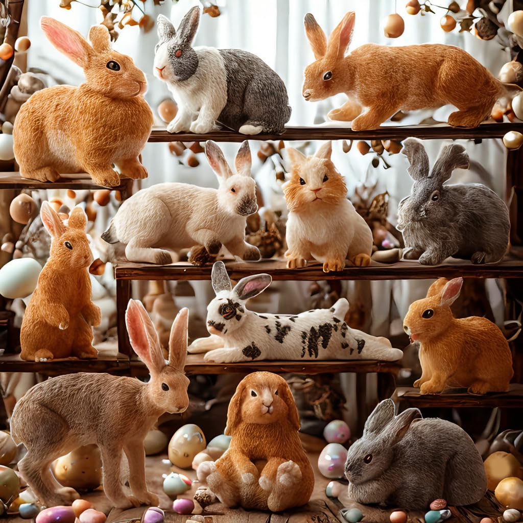 Toymany Dutch rabbit figure adds playful accents to play spaces and displays.