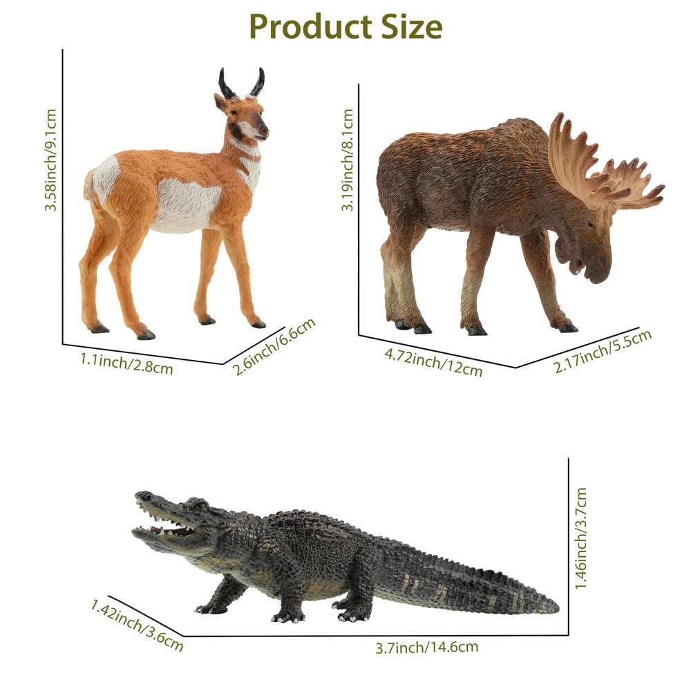 Toymany pronghorn figure enhances imaginative play and classroom projects.