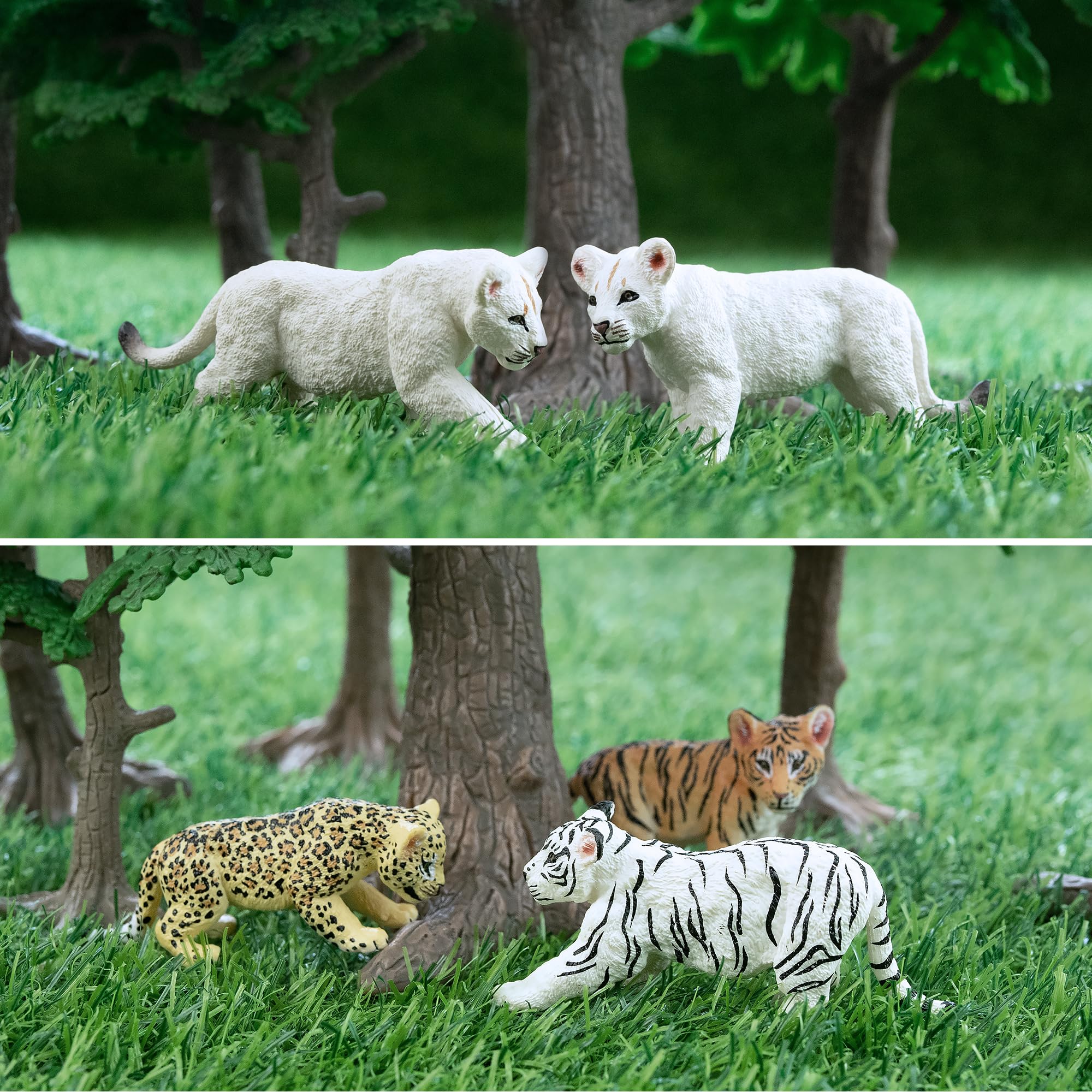 Toymany hand-painted safari animal figures offering rich textures