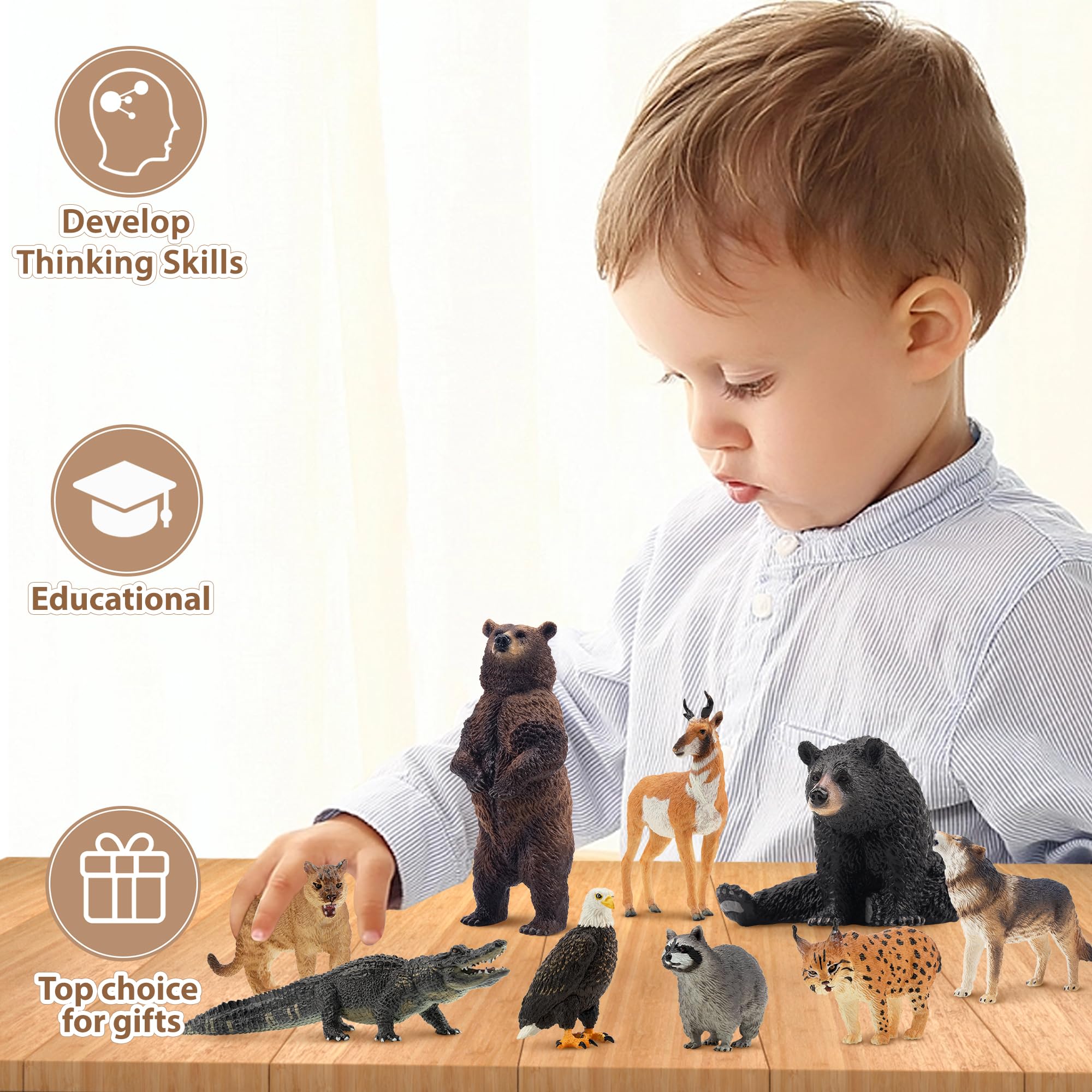 Toymany wolf figure fuels adventurous role-play and display.