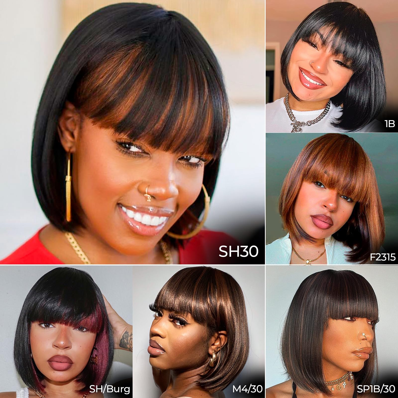 Toyotress wig shows light yaki texture for a natural feel and easy brushing.