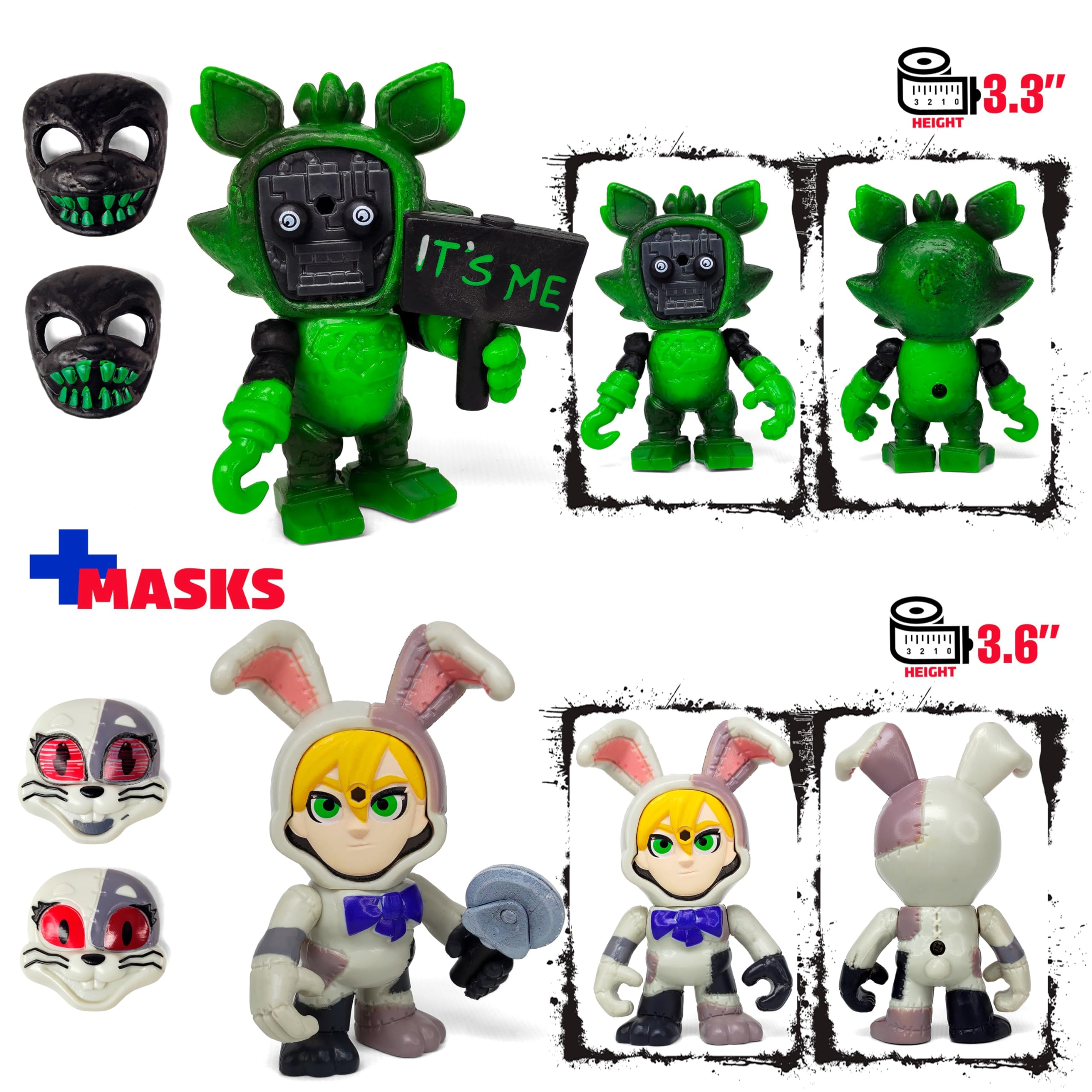 ToysVill FNAF Vanny figure with mask, ideal for collector displays and imaginative play