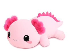 TOYSYM Axolotl weighted plush face shows soft fabric for comforting hugs