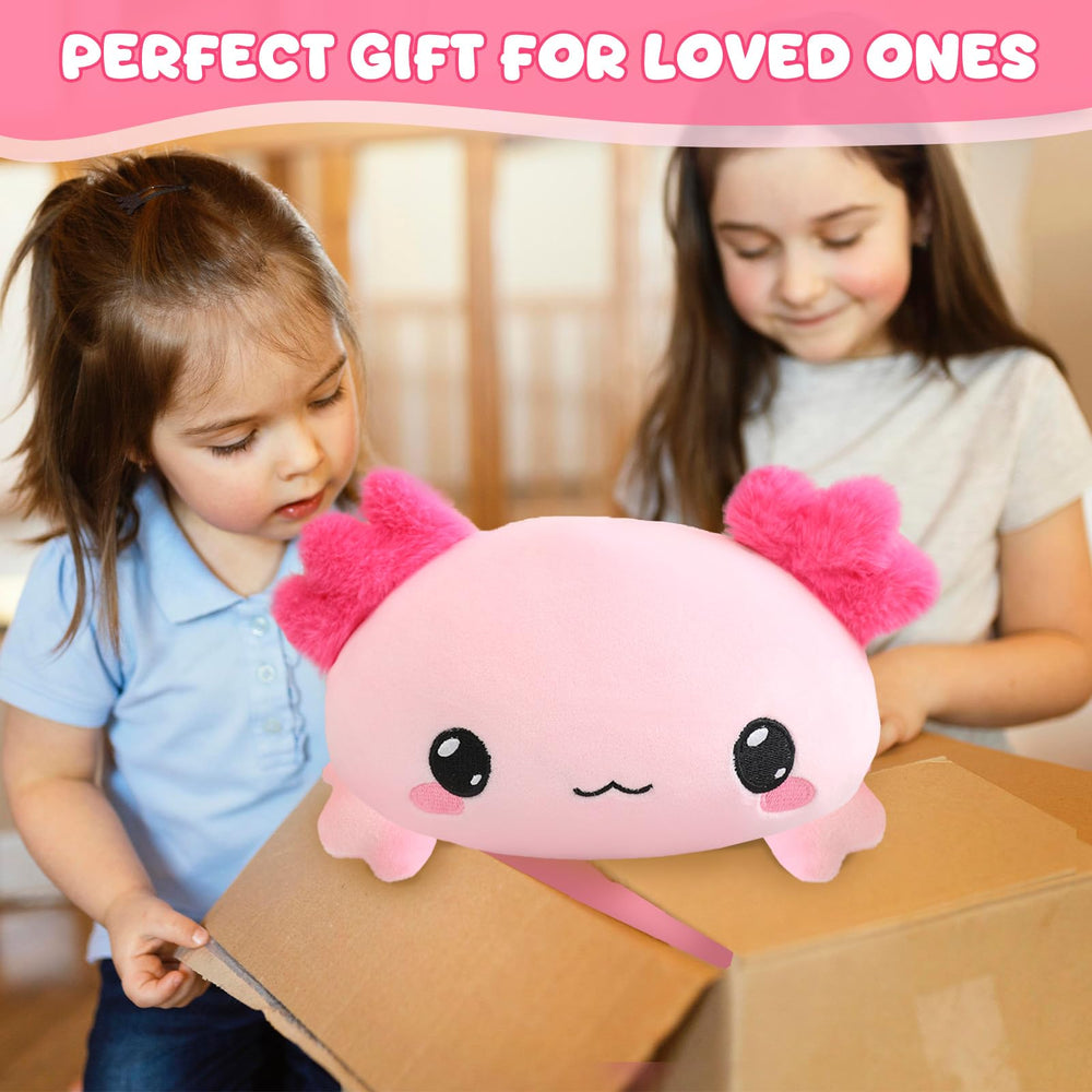 TOYSYM Axolotl weighted plush washable fabric for easy cleanup
