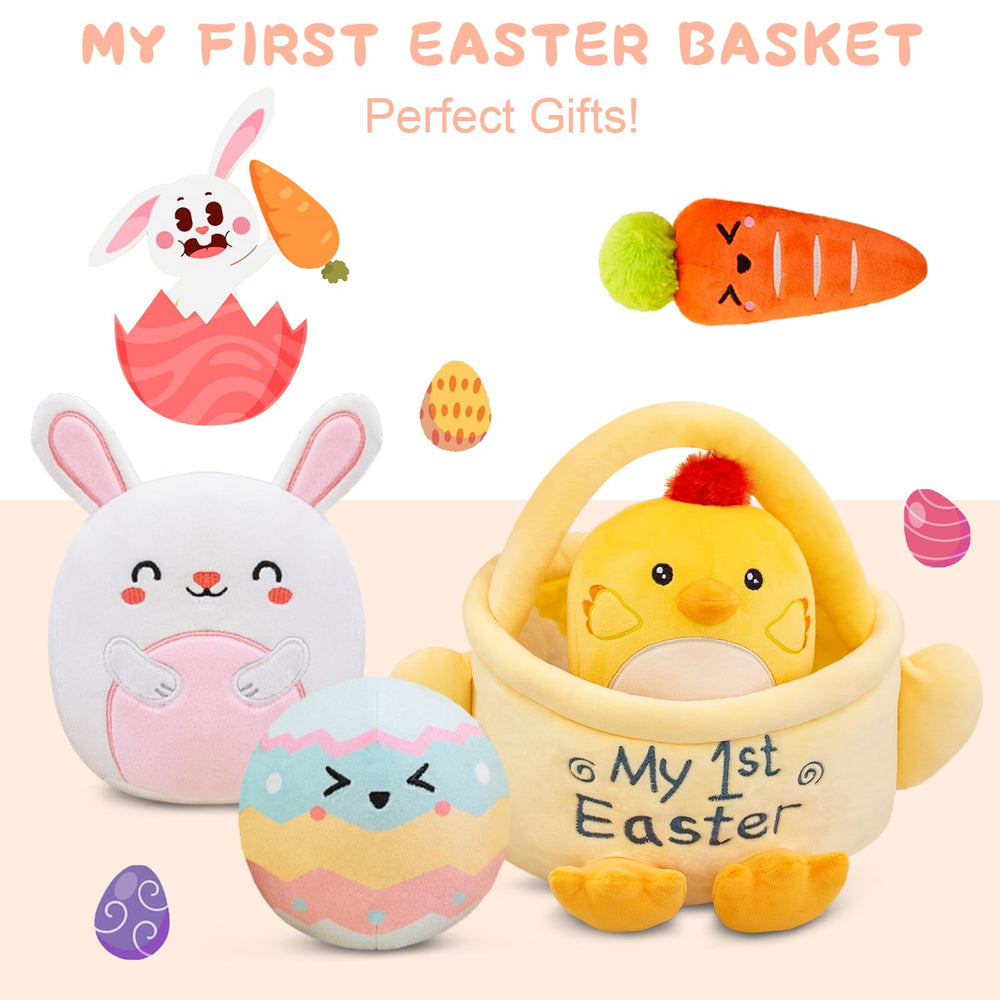 TOYSYM My First Easter Basket Holds candies or small treats securely