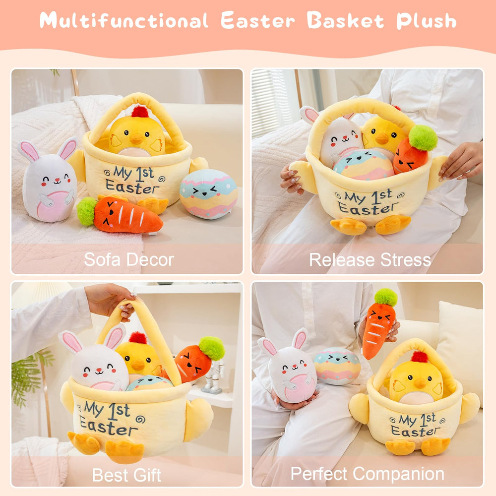 TOYSYM My First Easter Basket Inside View showing compact portable set