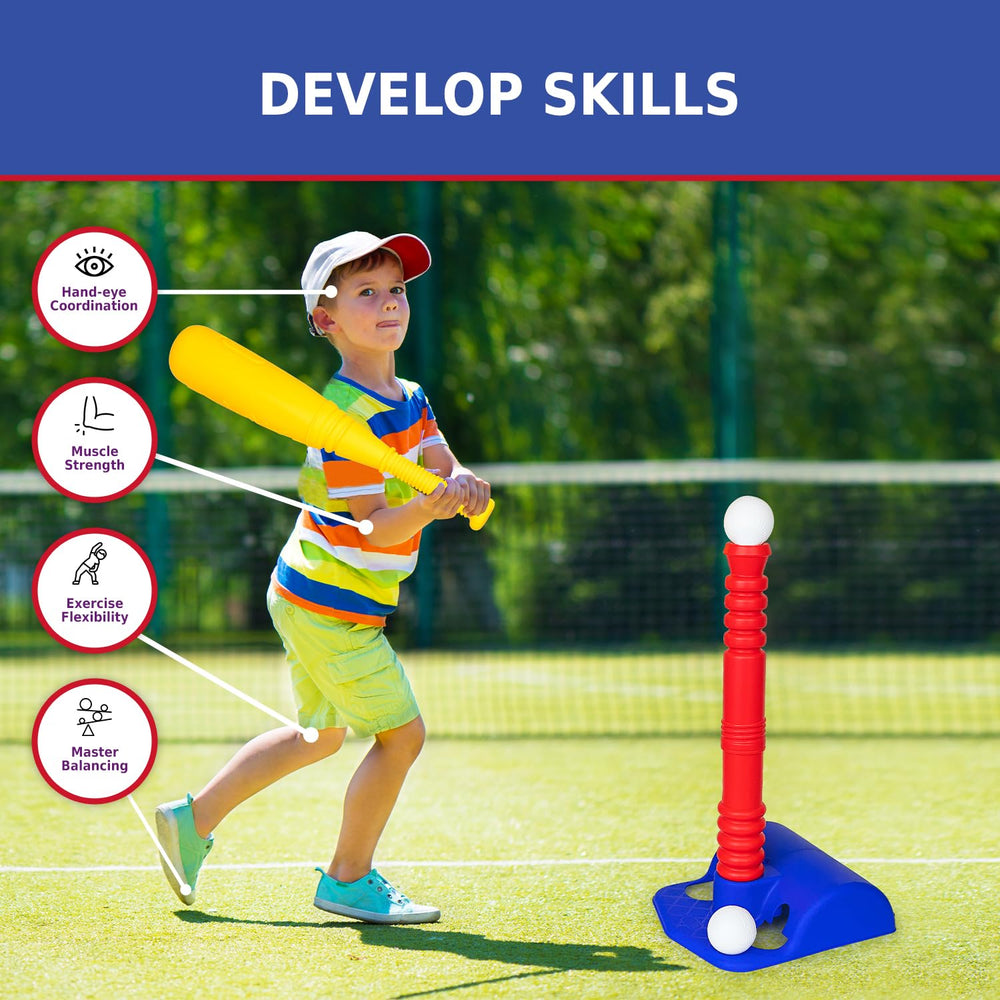 ToyVelt T-Ball supports active play indoors or outdoors