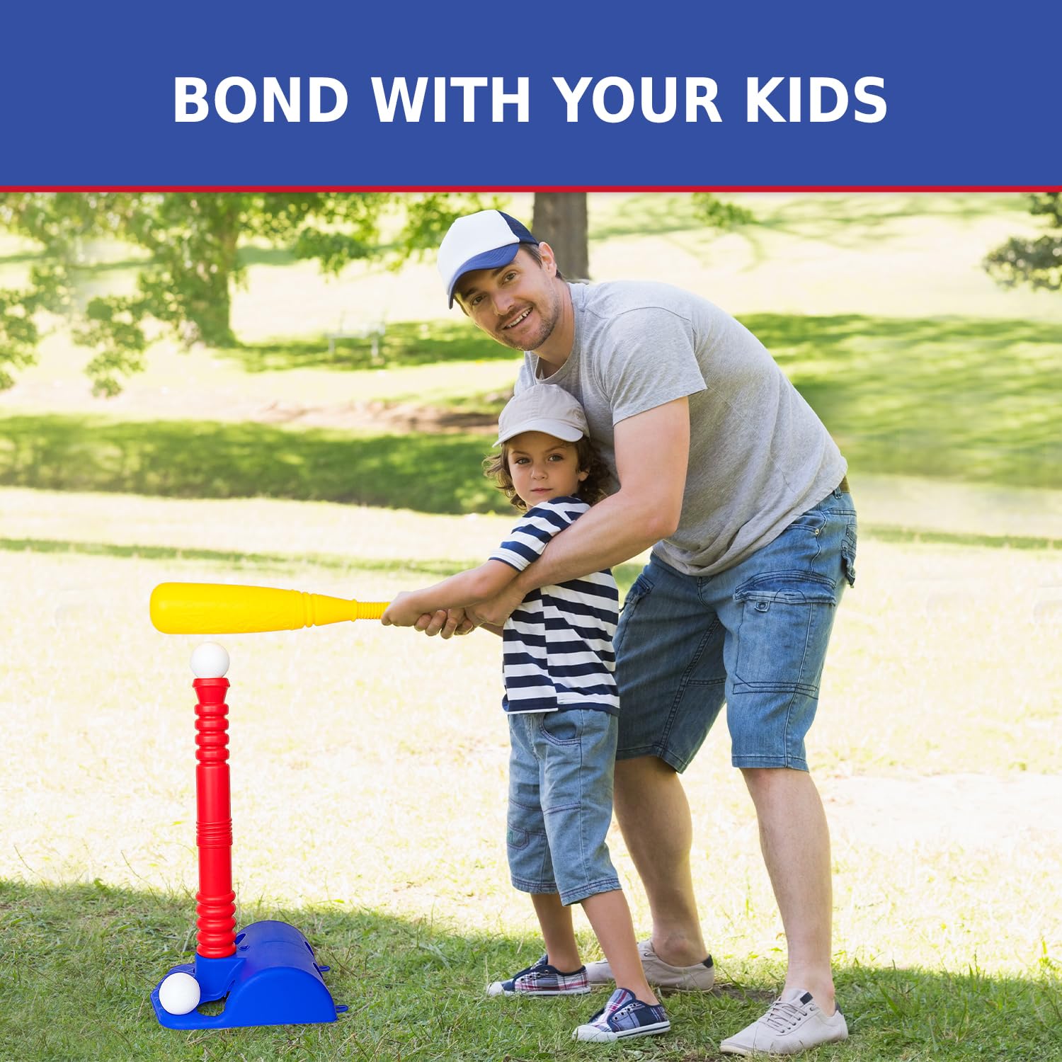ToyVelt T-Ball Set boosts hand-eye coordination during swings
