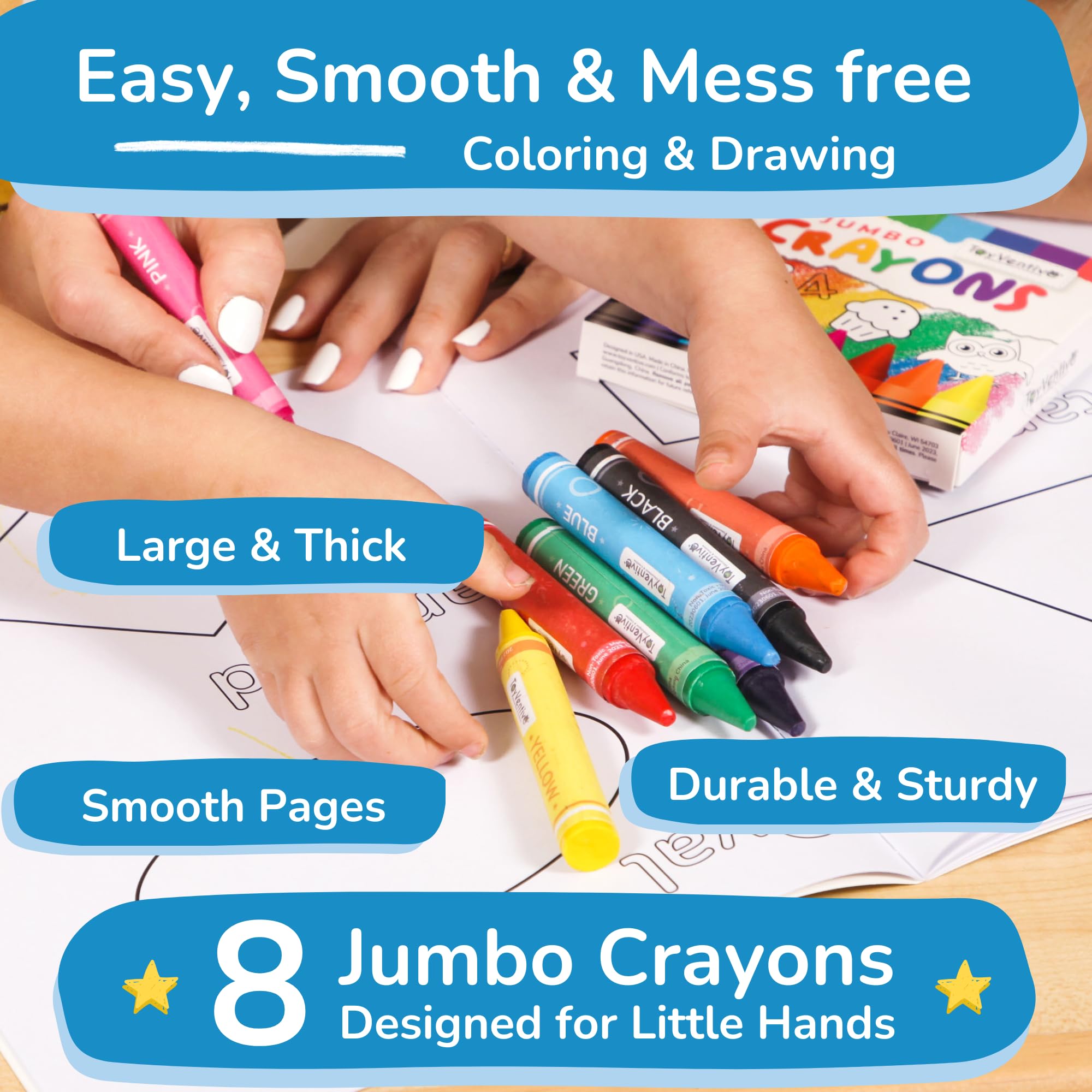 TOYVENTIVE 200-page coloring illustrations offer extended creative practice