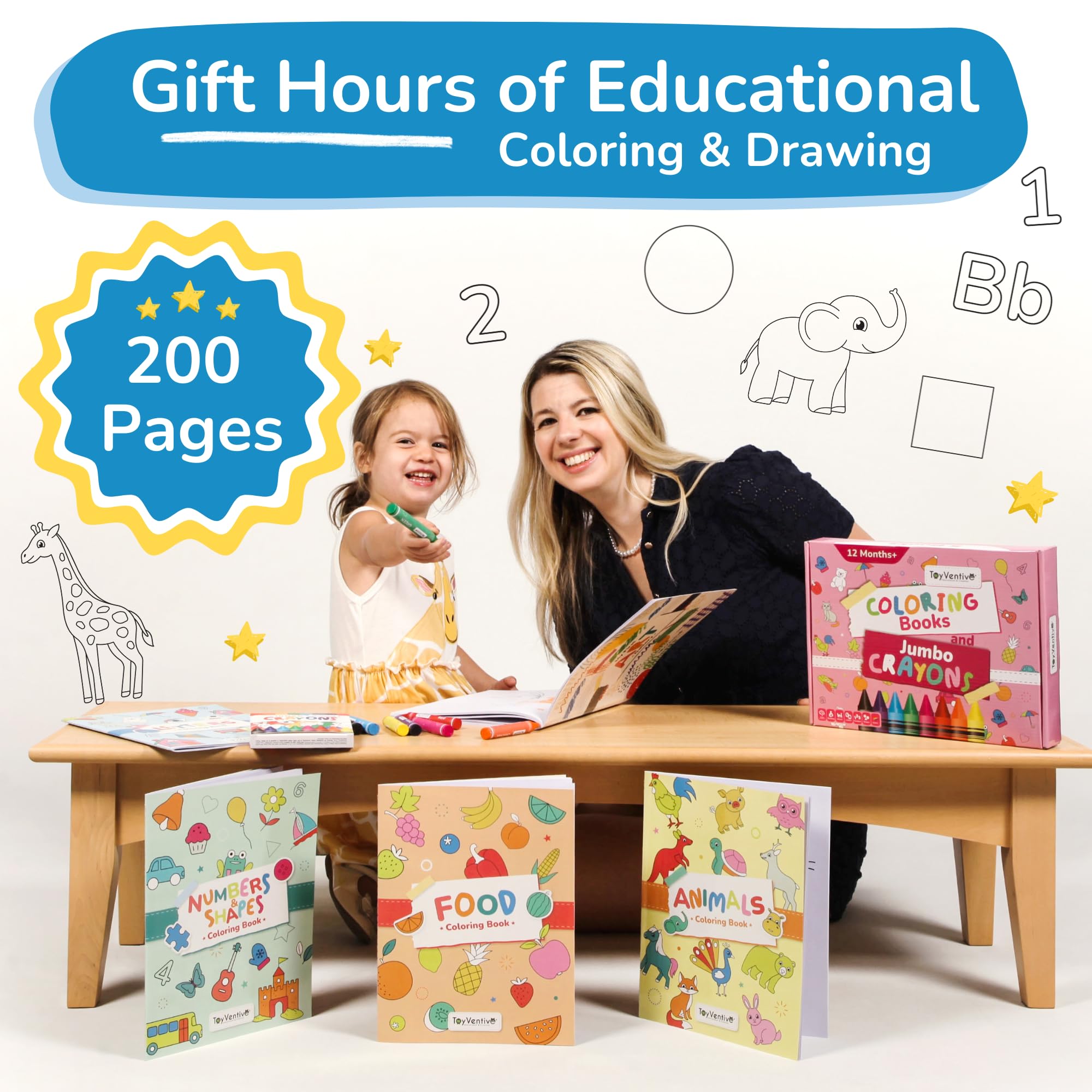 TOYVENTIVE big doodle paper pad provides ample space for free drawing