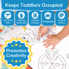 TOYVENTIVE four coloring books with no bleed pages support bold lines