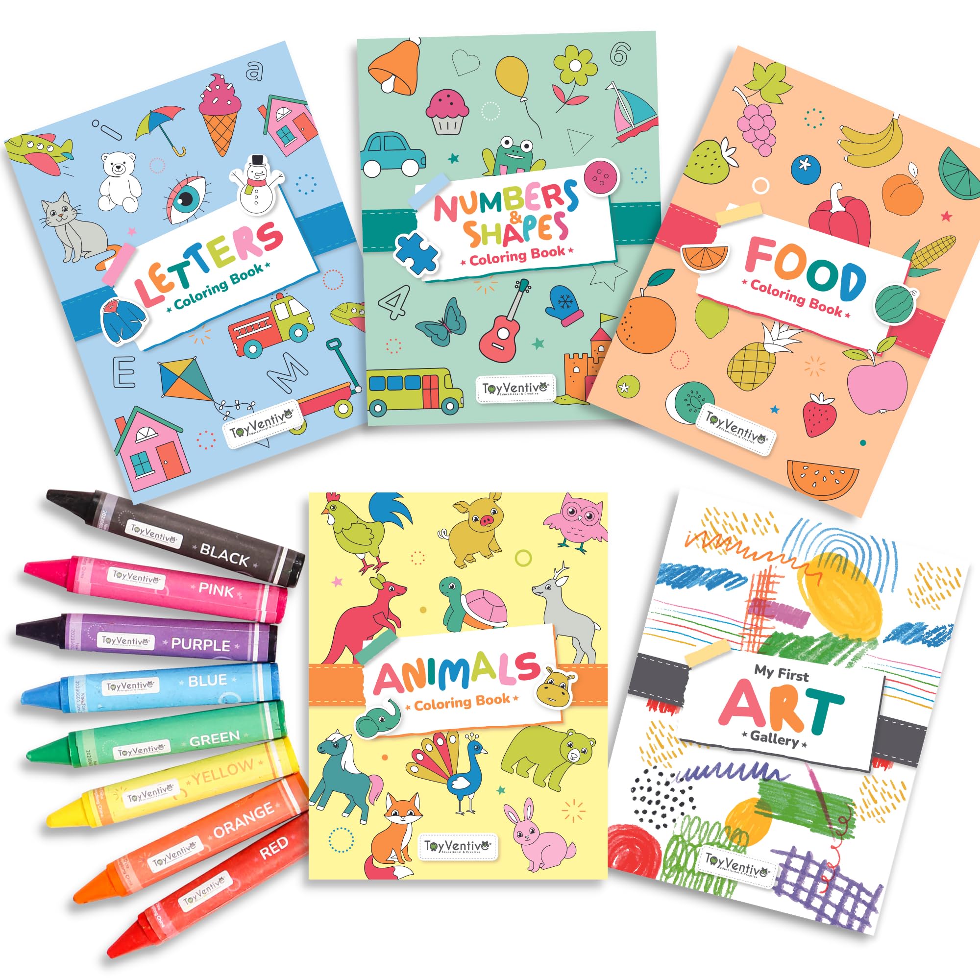 TOYVENTIVE mess-free art pages keep coloring tidy during travel