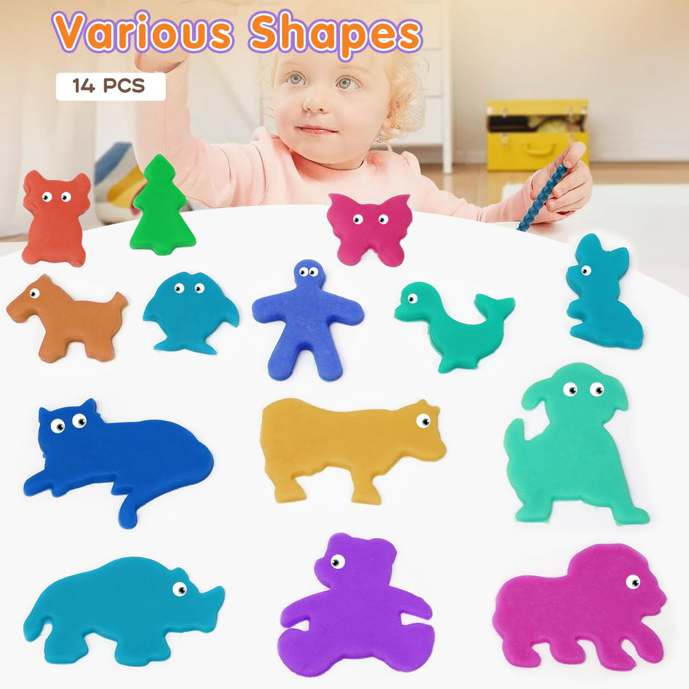 Toyze dough tool set shape cutters for quick, imaginative crafts.