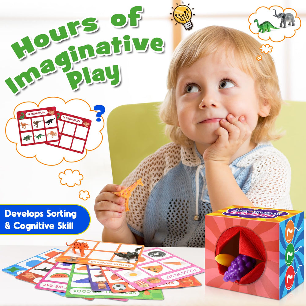 Toyze eight learning themes introduce real-world concepts through color and shape sorting.