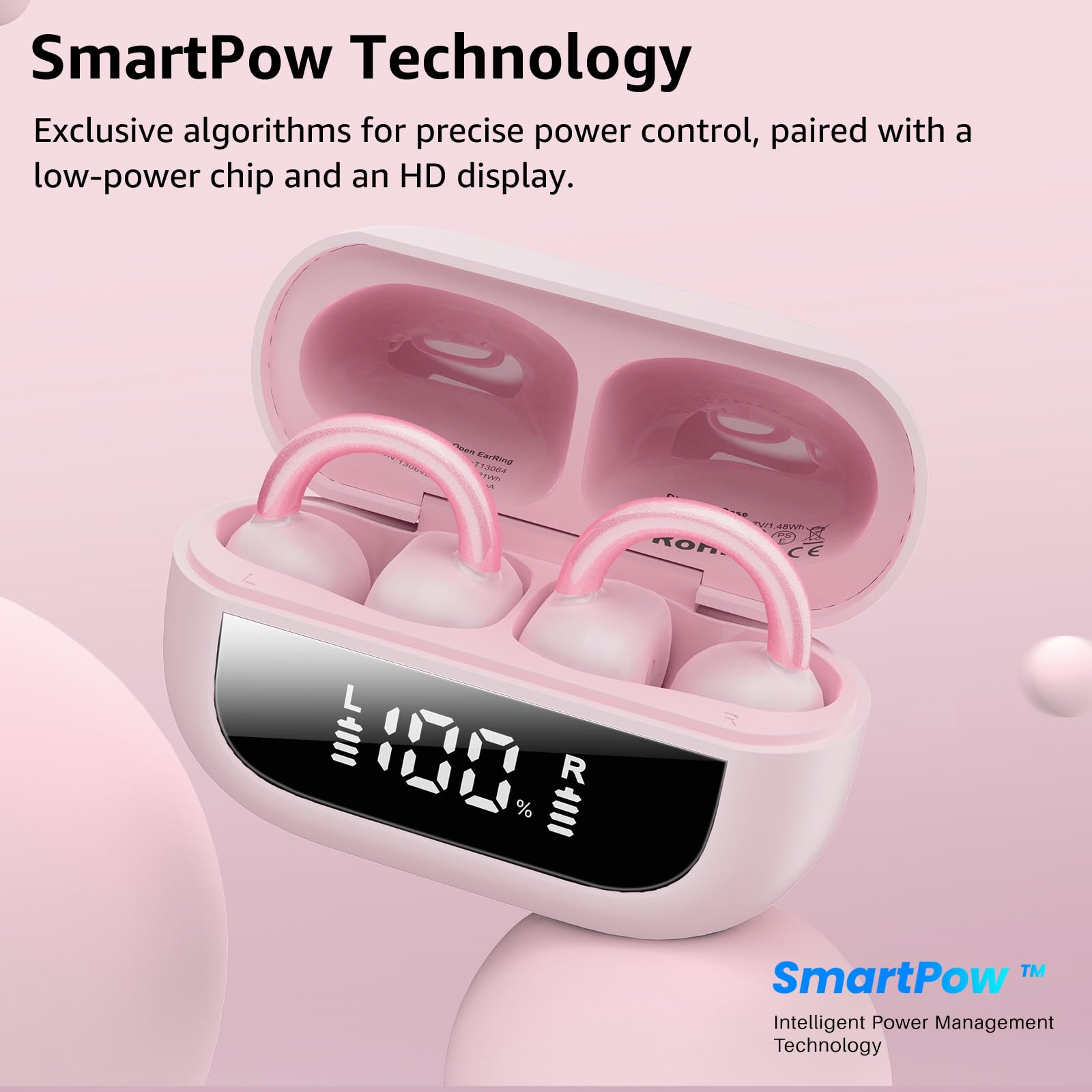 TOZO OpenEarRing touch controls for easy calls and music management