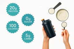 TOZZY Vanilla Protein shake mix; blends easily for quick smoothies