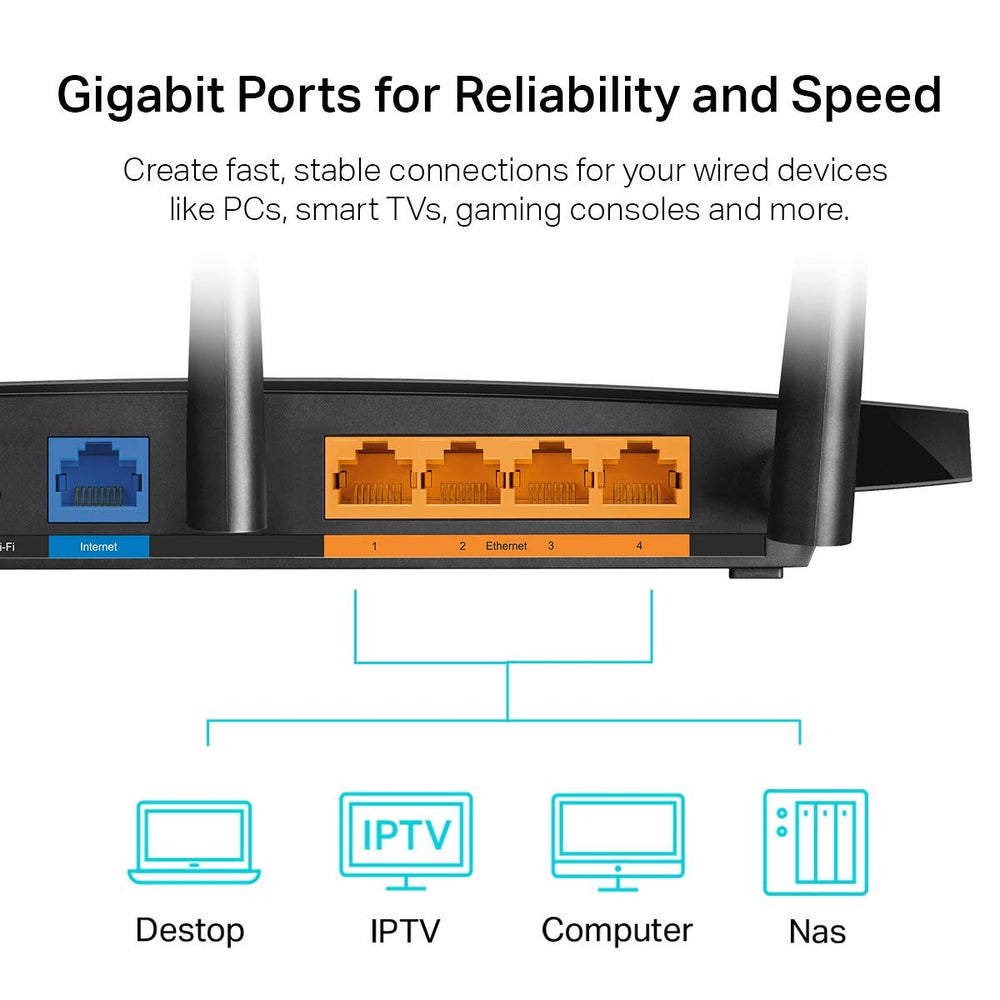 TP-Link Archer A8 guest WiFi feature keeps the main network secure.