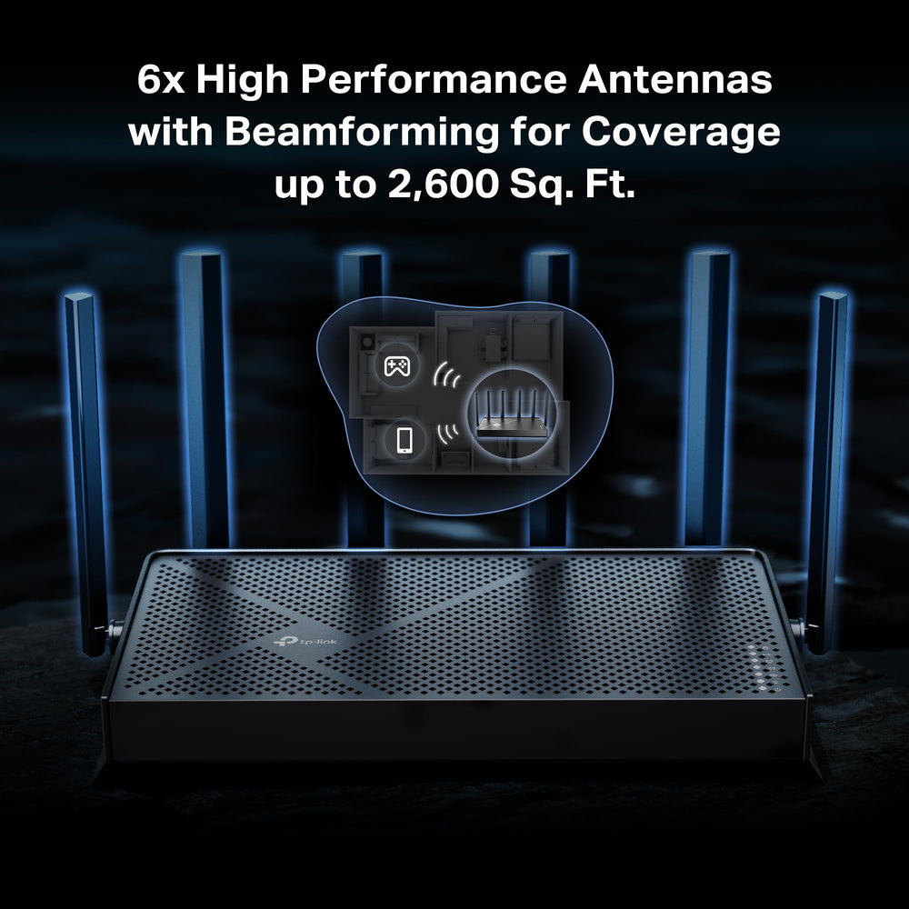 Antenna array on BE600 designed for strong overall coverage