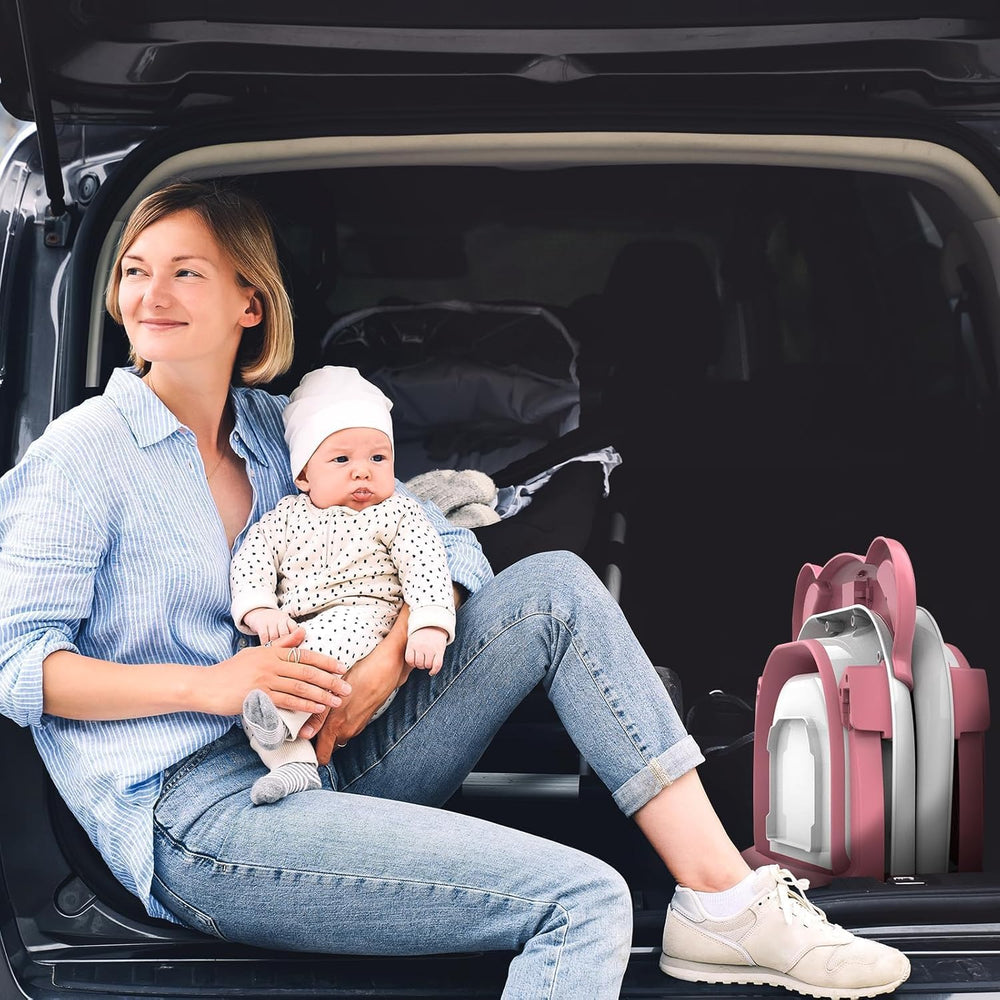 TPN portable travel design suitable for newborns to toddlers.
