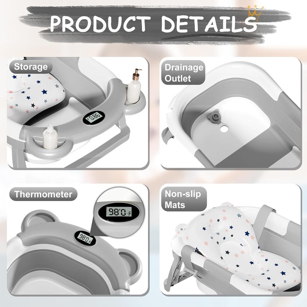 TPN easy-drain design enables quick water release after bath