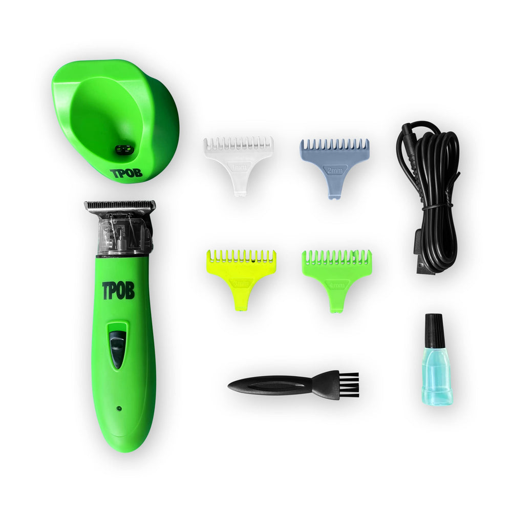 Ghost X trimmer with color coded guards helps choose precise lengths