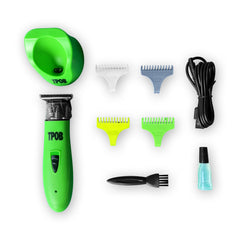 Ghost X trimmer with color coded guards helps choose precise lengths