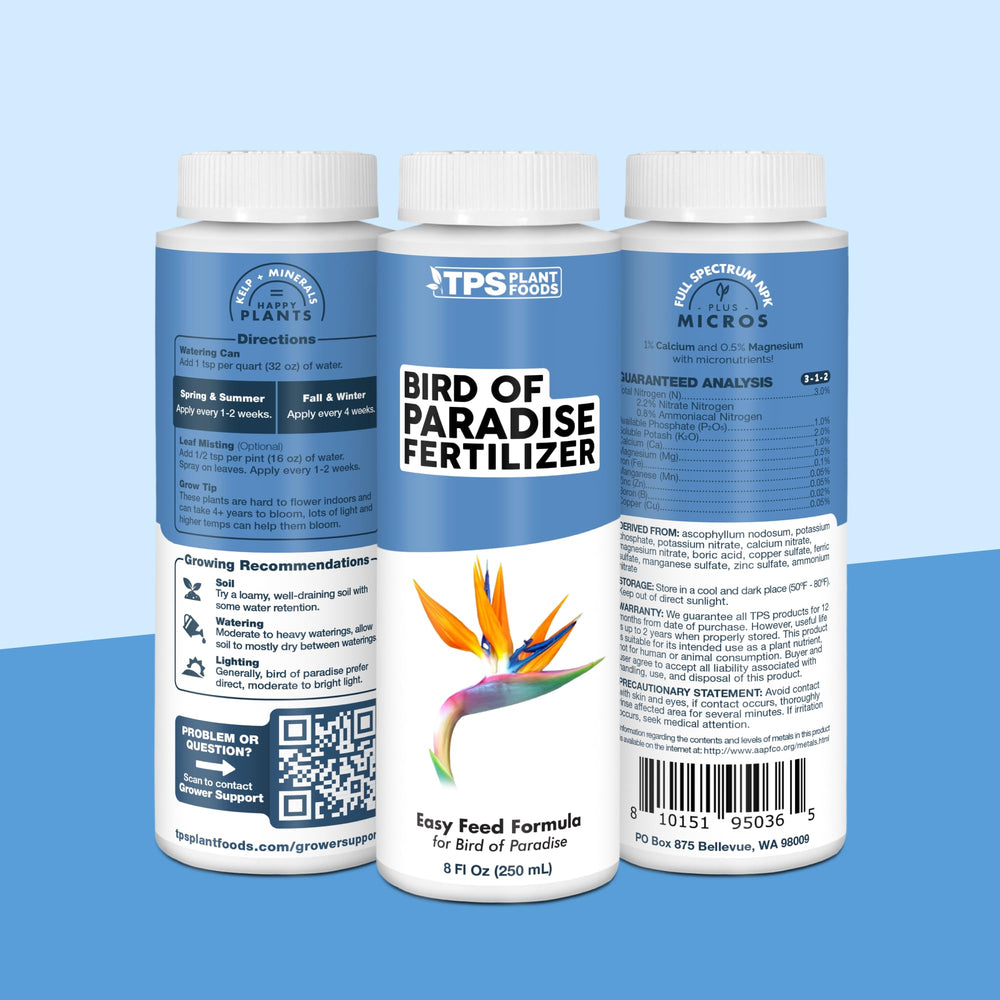 TPS NUTRIENTS Bird of Paradise application routine demonstrates easy, effective feeding