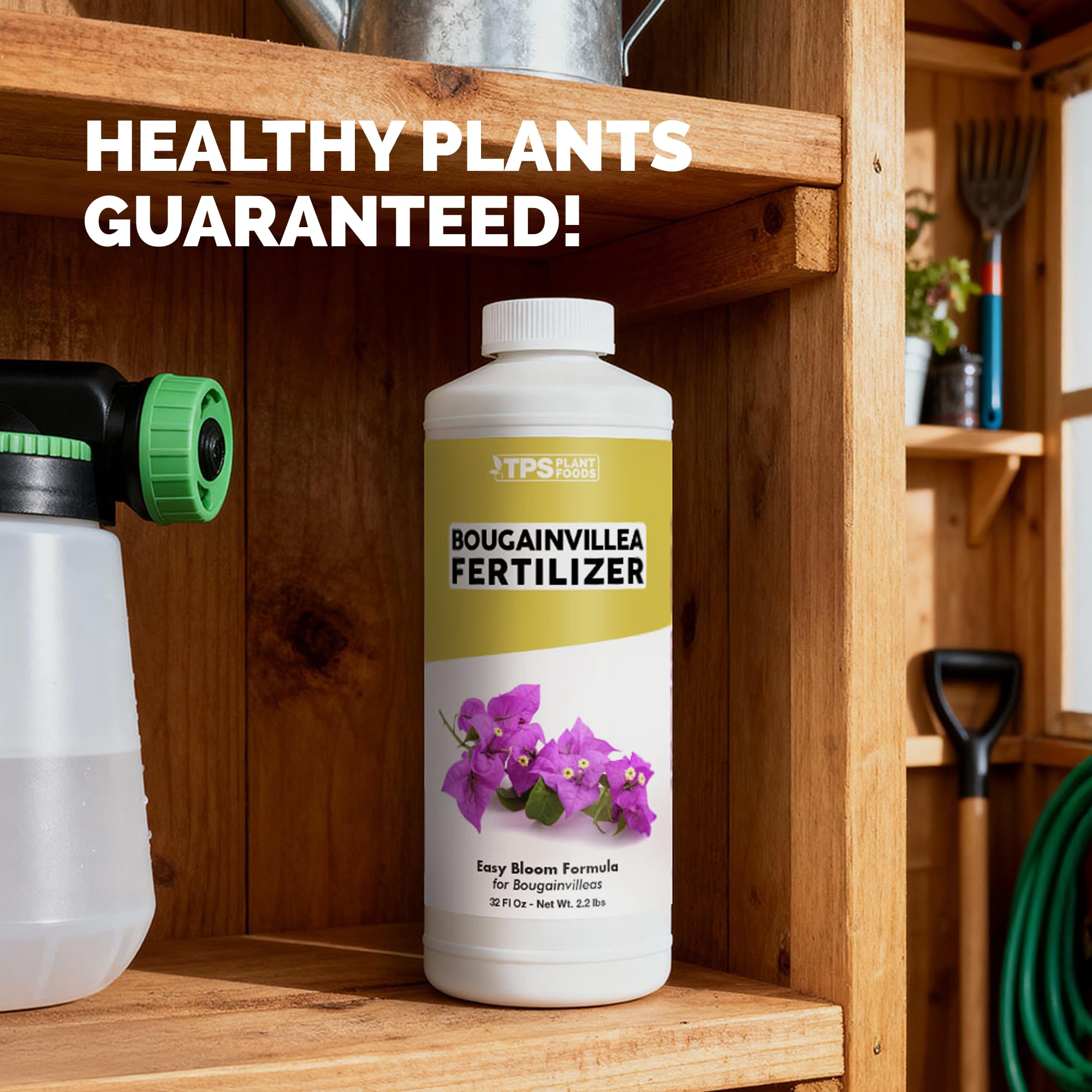 TPS NUTRIENTS Bougainvillea 32oz bottle ready for feeding.
