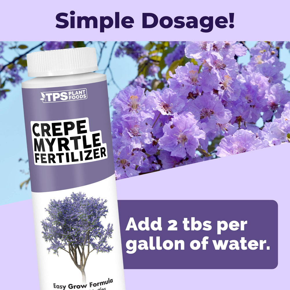 Healthy green foliage with TPS NUTRIENTS Crepe Myrtle Fertilizer.